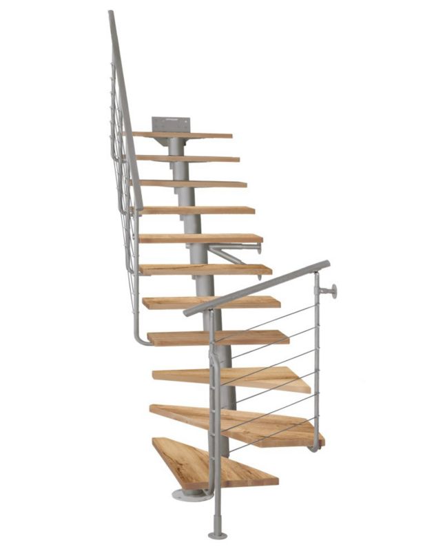Schody Atrium Dixi Plus RAL 9006 Dąb 12 Elementów 1 szt.