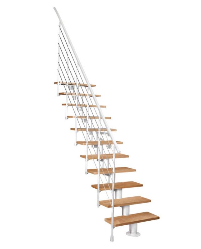 Schody Atrium Dixi RAL 9003 Dąb 80 cm 12 Elementów 1 szt.