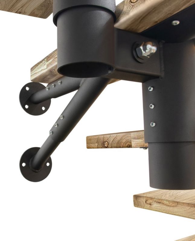 Schody Atrium Dixi RAL 9005 Dąb 11 Elementów 1 szt.