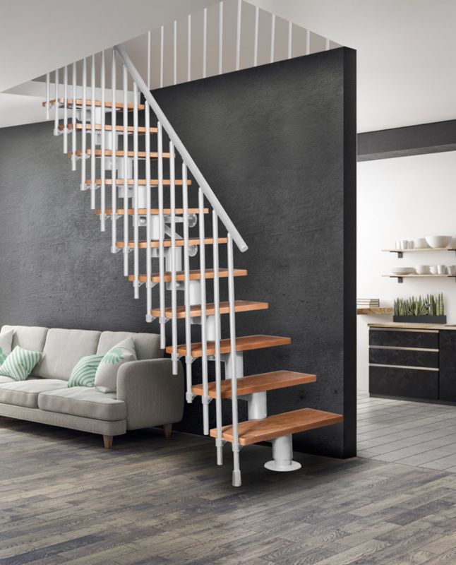 Schody Atrium Dixi Vertical RAL 9003 Buk 80 cm 11 Elementów 1 szt.