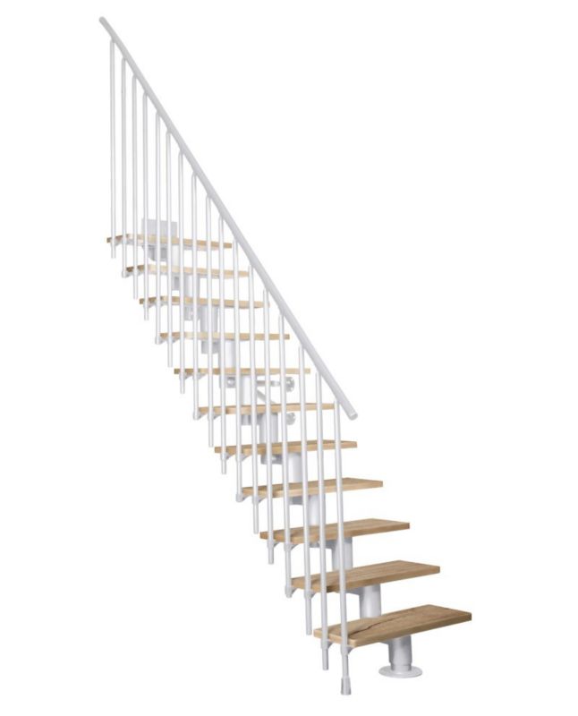 Schody Atrium Dixi Vertical RAL 9003 Dąb 80 cm 13 Elementów 1 szt.