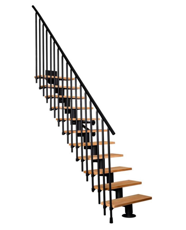 Schody Atrium Dixi Vertical RAL 9005 Buk 80 cm 12 Elementów 1 szt.