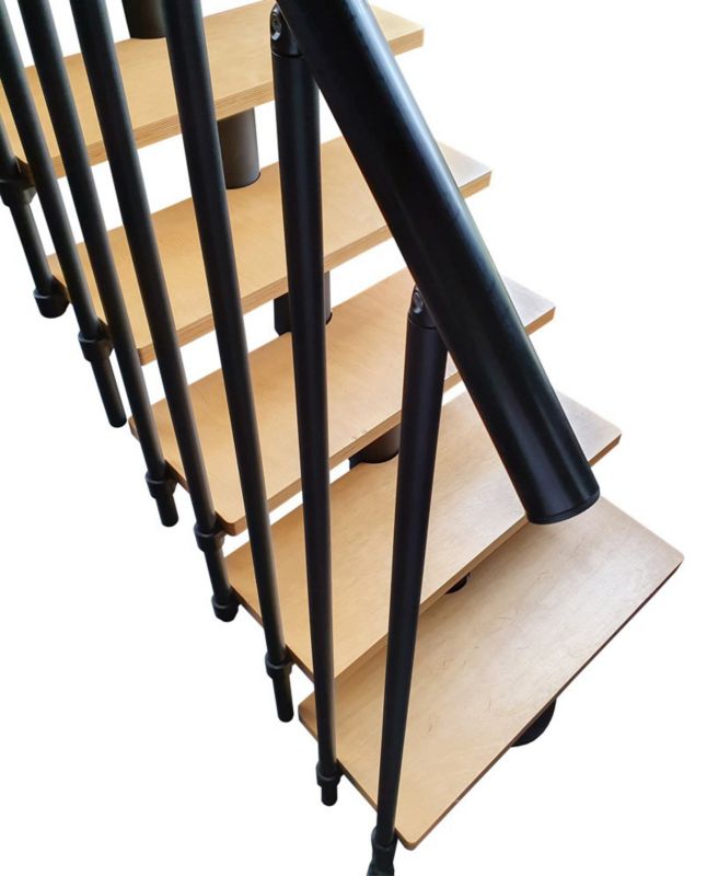 Schody Atrium Dixi Vertical RAL 9005 Buk 80 cm 13 Elementów 1 szt.