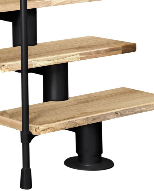 Schody Atrium Dixi Vertical RAL 9005 Dąb 80 cm 13 Elementów 1 szt.