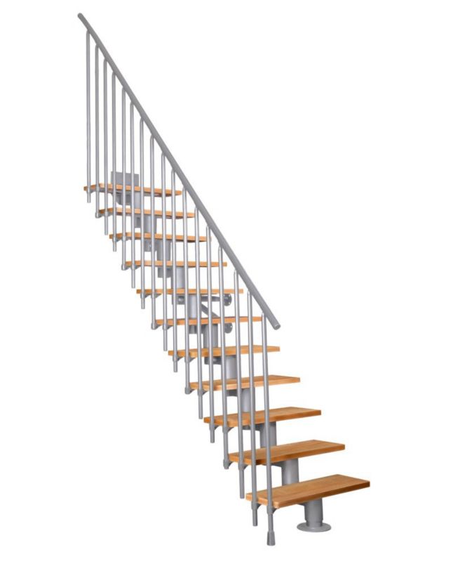 Schody Atrium Dixi Vertical RAL 9006 Buk 80 cm 12 Elementów 1 szt.