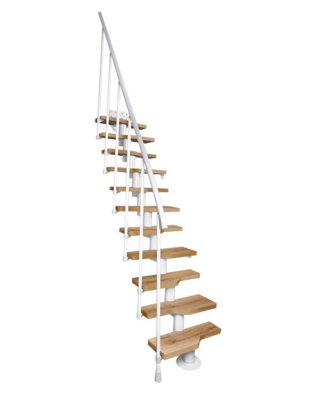 Schody Atrium Mini RAL 9003 Dąb 12 Elementów 1 szt.
