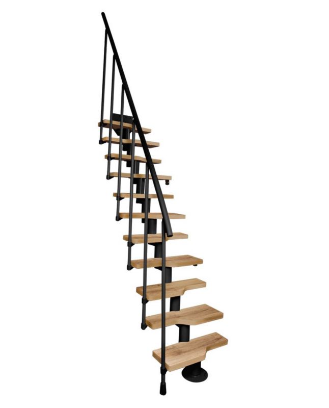 Schody Atrium Mini RAL 9005 Dąb 13 Elementów 1 szt.
