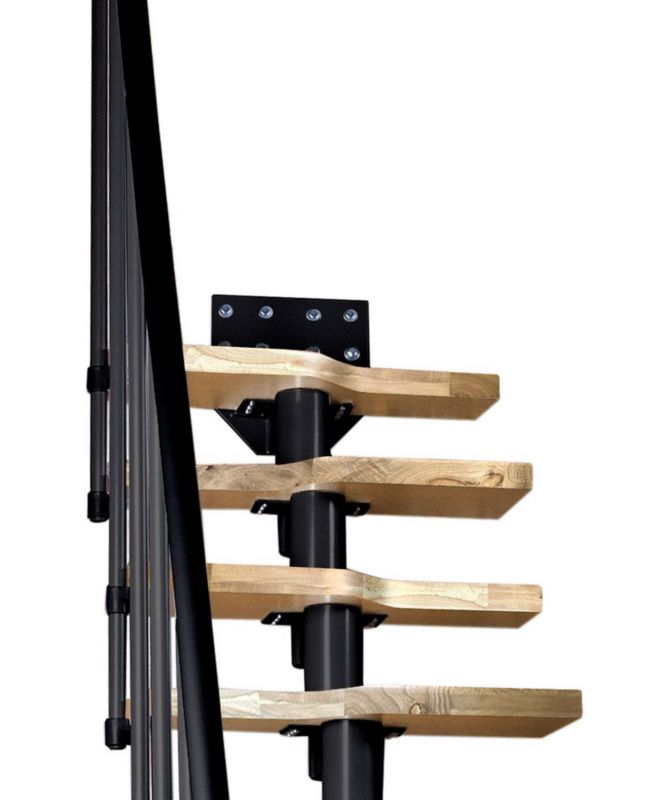 Schody Atrium Mini RAL 9005 Dąb 13 Elementów 1 szt.