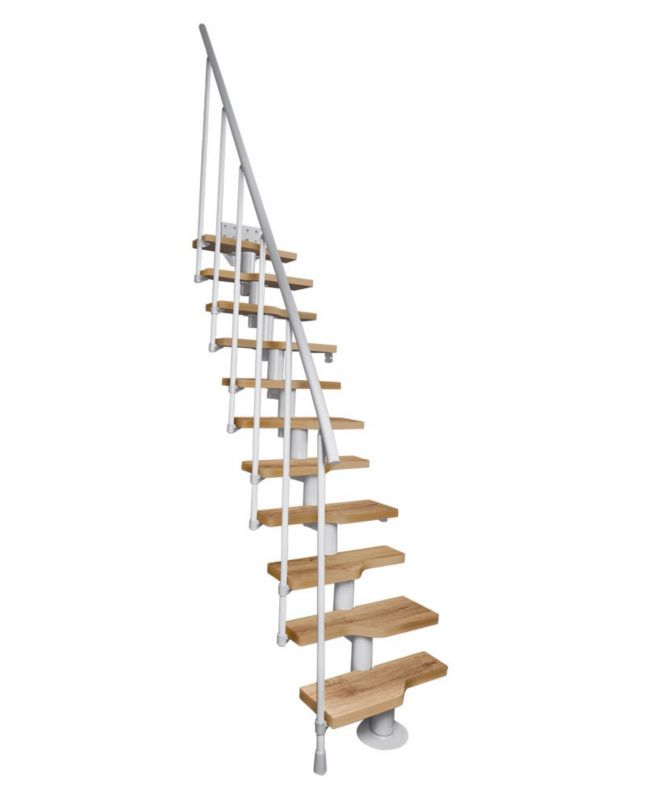 Schody Atrium Mini RAL 9006 Dąb 13 Elementów 1 szt.
