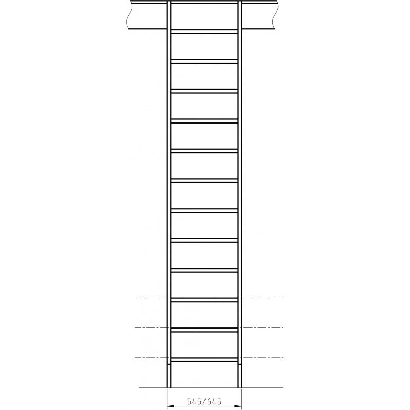 Schody Drewniane Proste 4STEP Kopenhaga 745 1szt.