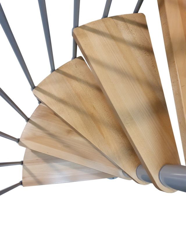 Schody Kręcone Atrium Novo 140 RAL9006 Dąb 1 szt.