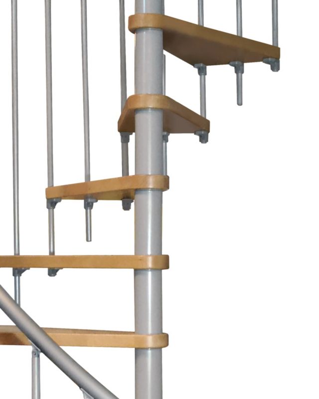 Schody Kręcone Atrium Novo 140 RAL9006 Dąb 1 szt.