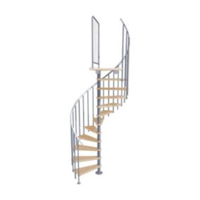 Schody kręcone Atrium System Novo 271,4-313,5 cm szare