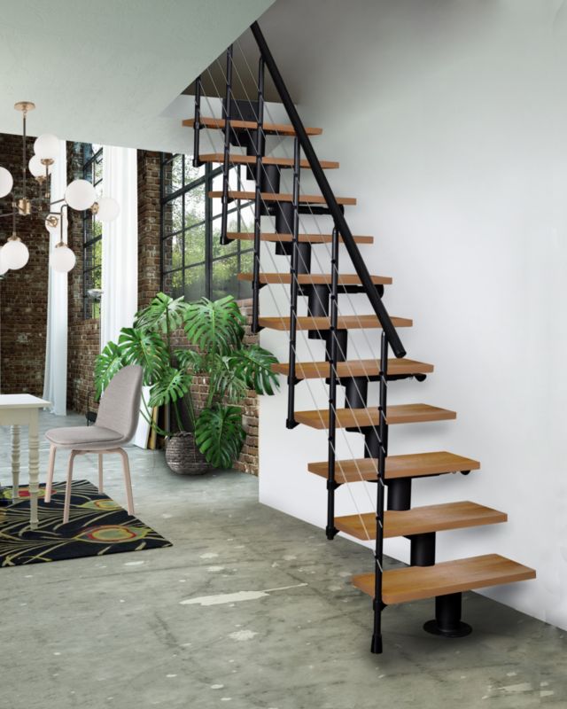 Schody modułowe Atrium Dixi RAL9005 Buk 80 cm 1 szt.