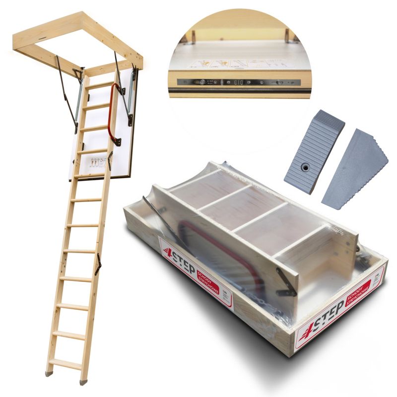 Schody strychowe 4STEP Extra 120x60 0,86 W/m2K 1szt.