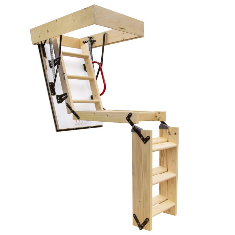 Schody Strychowe 4Step Extra 90x80 0,86 W/m2k + Listwy Zestaw 4szt.