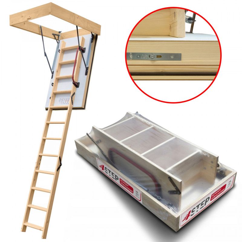 Schody strychowe 4STEP Extreme 120x60 0,55 W/m2K H305 cm 1szt.
