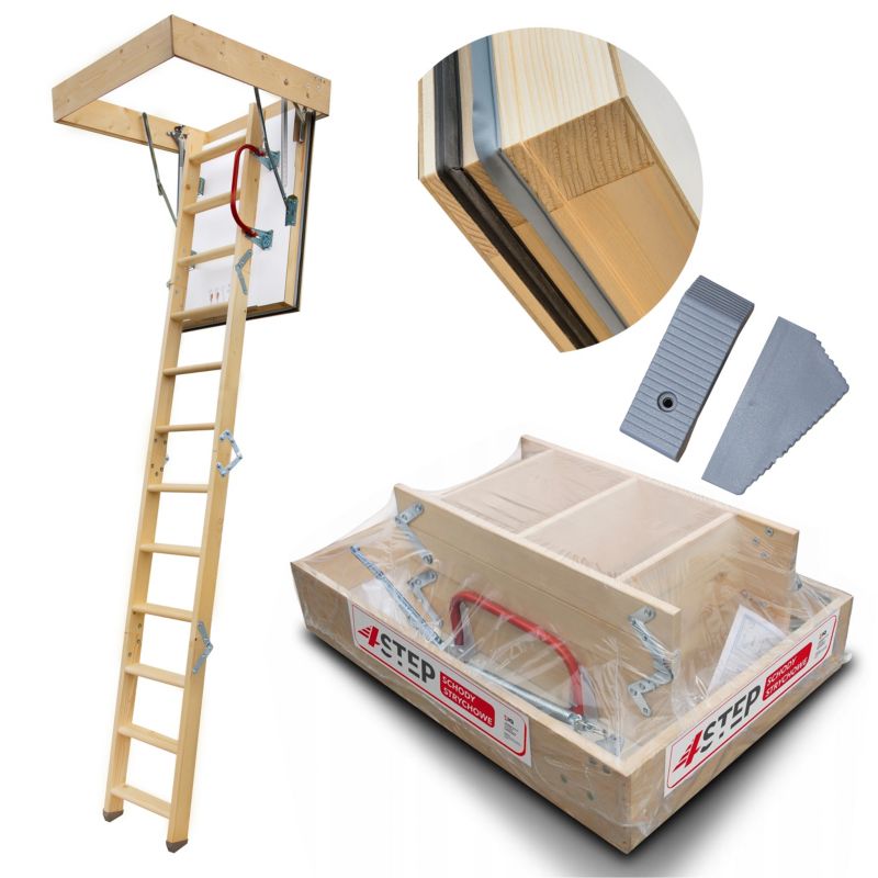 Schody strychowe 4STEP Nordic 90 x 70 cm
