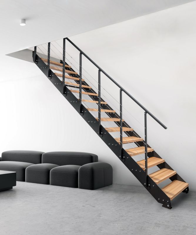 Schody Wewnętrzne Atrium Prosto Loft Buk
