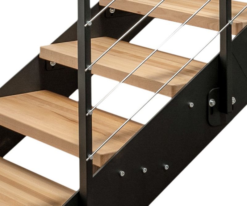 Schody Wewnętrzne Atrium Prosto Loft Buk