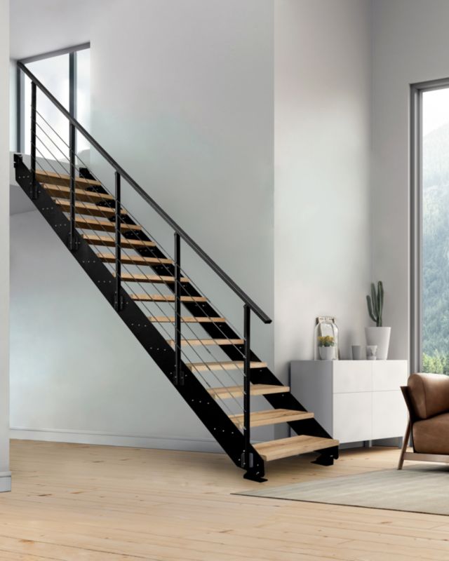 Schody Wewnętrzne Atrium Prosto Loft Dąb
