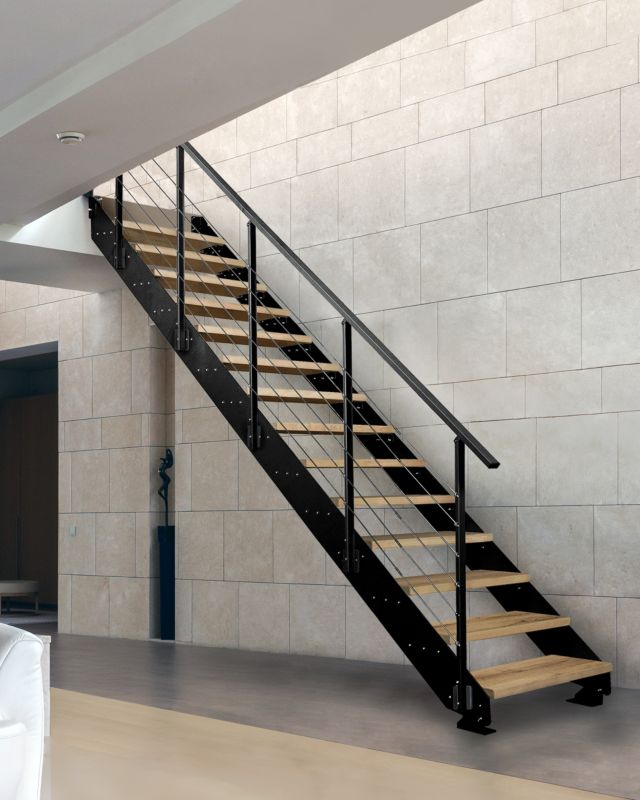 Schody Wewnętrzne Atrium Prosto Loft Dąb