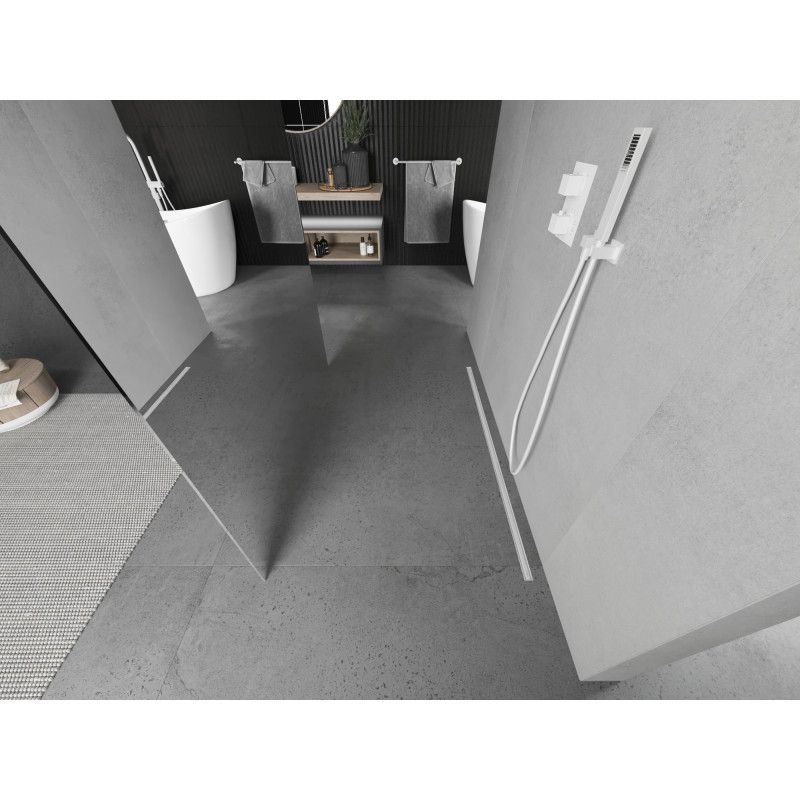 Sciana prysznicowa Mexen Kioto lustro biały 100 x 200 cm 800-100-002-20-50 1 szt.