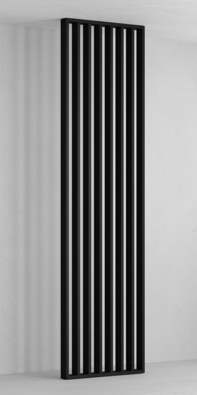 Ścianka lamelowa 58 x 275 cm czarna