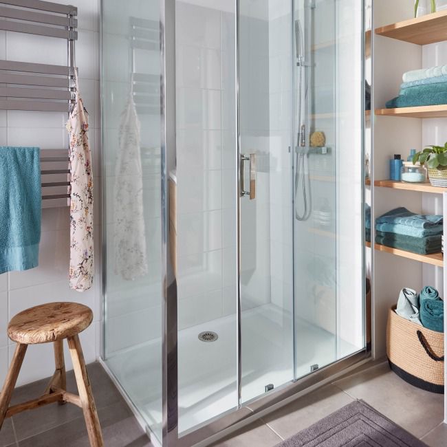 Ścianka prysznicowa GoodHome Beloya 100 cm chrom/transparentna