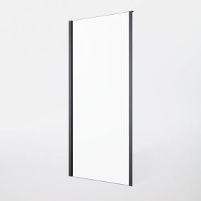 Ścianka prysznicowa GoodHome Beloya 80 cm czarna/transparentna
