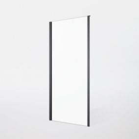 Ścianka prysznicowa GoodHome Beloya 90 cm czarna/transparentna