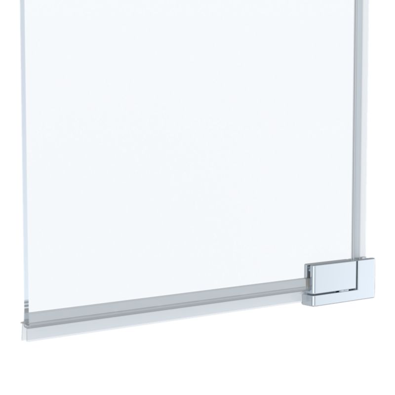 Ścianka prysznicowa GoodHome Evanna 30 cm chrom/transparentna