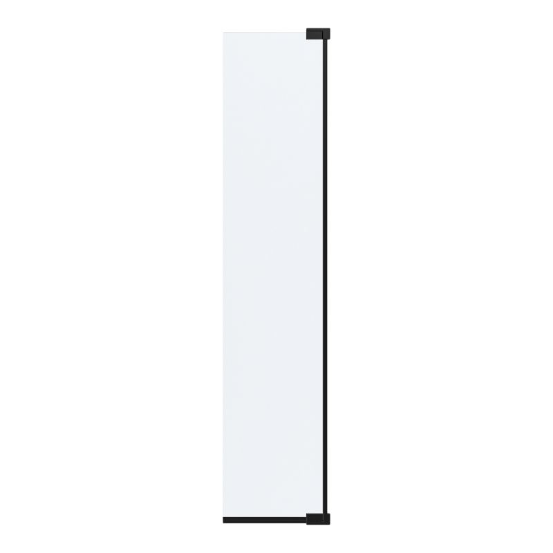Ścianka prysznicowa GoodHome Evanna 30 cm czarna/transparentna