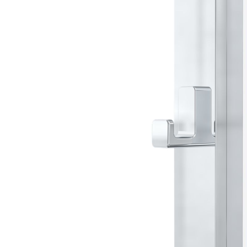 Ścianka prysznicowa GoodHome Evanna 80 cm z półką chrom/transparentna
