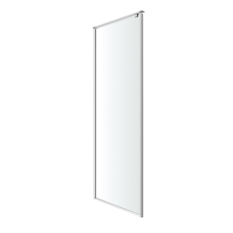 Ścianka prysznicowa GoodHome Ezili 90 cm chrom/transparentna
