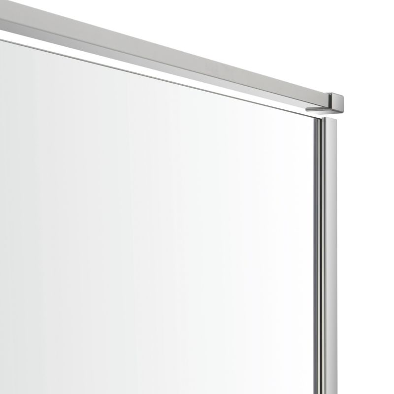 Ścianka prysznicowa GoodHome Ezili 90 cm chrom/transparentna