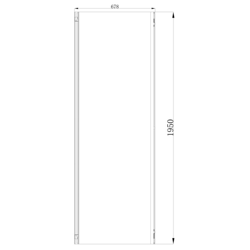 Ścianka prysznicowa GoodHome Ledava 70 cm chrom/transparentna