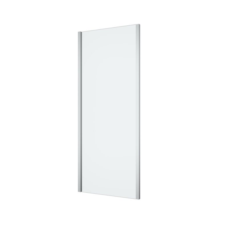 Ścianka prysznicowa GoodHome Ledava 80 cm chrom/transparentna