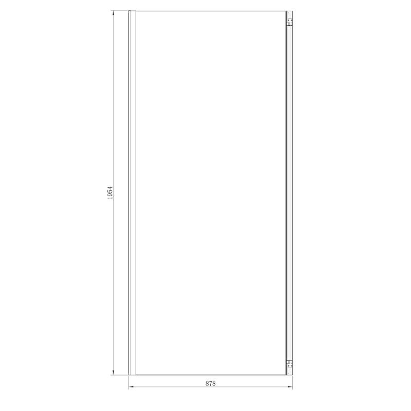 Ścianka prysznicowa GoodHome Ledava 90 cm chrom/transparentna