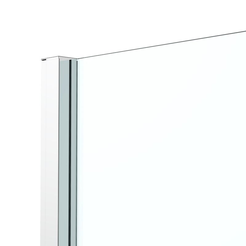 Ścianka prysznicowa GoodHome Ledava 90 cm chrom/transparentna