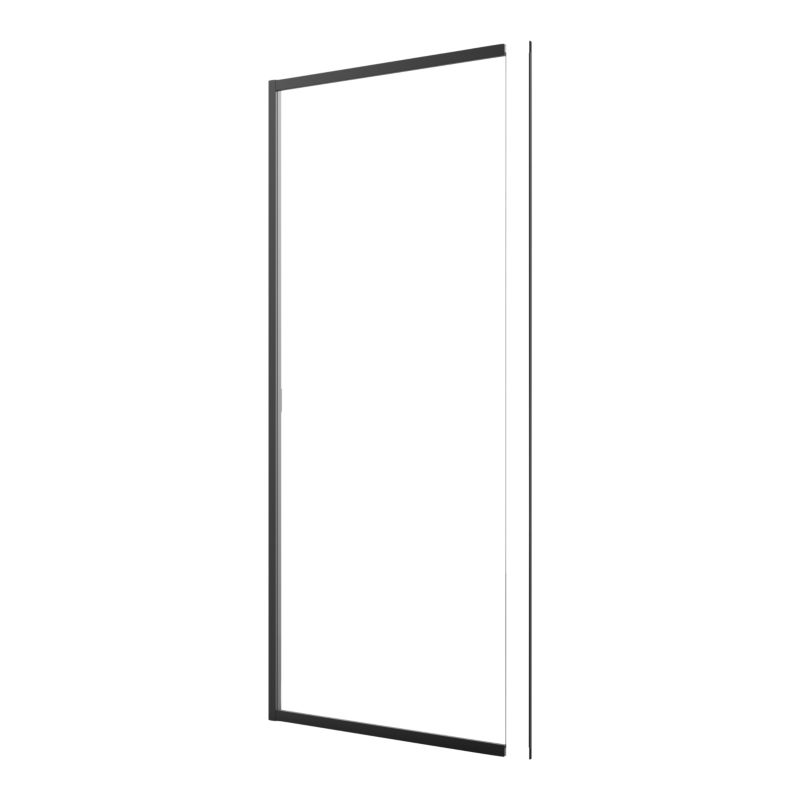 Ścianka prysznicowa GoodHome Maza 80 cm czarna/transparentna