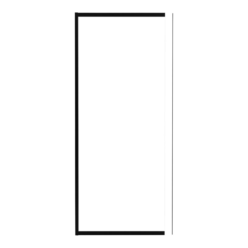 Ścianka prysznicowa GoodHome Maza 80 cm czarna/transparentna