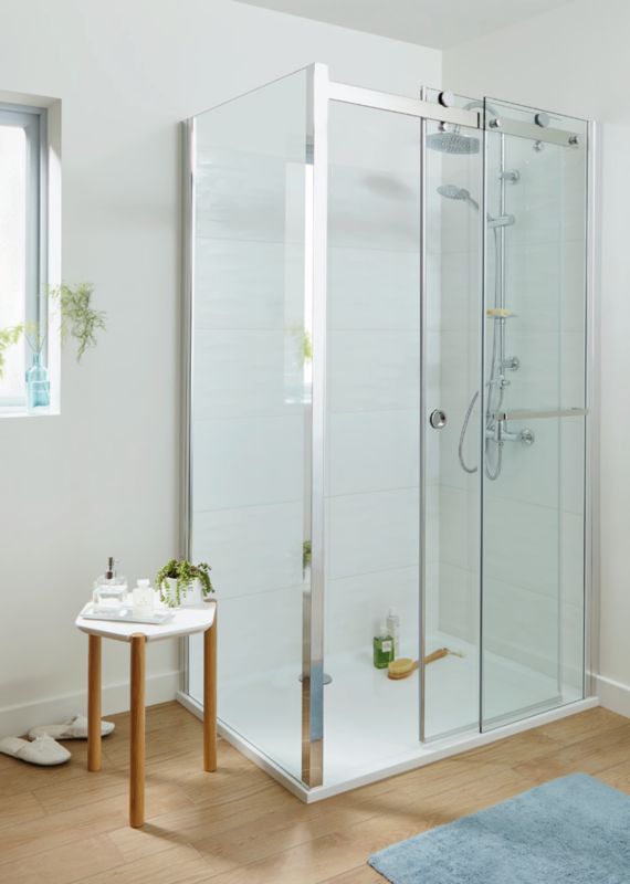 Ścianka prysznicowa GoodHome Naya 80 x 195 cm szkło transparentne