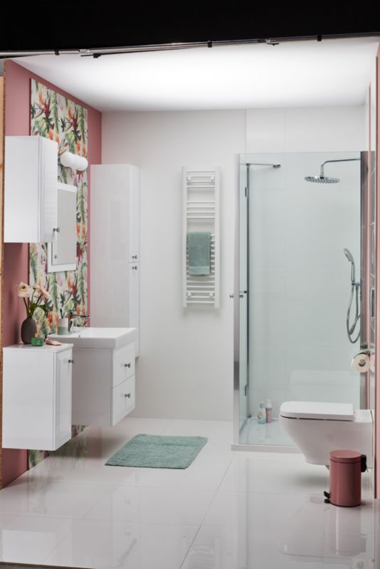 Ścianka prysznicowa GoodHome Naya 90 x 195 cm szkło transparentne