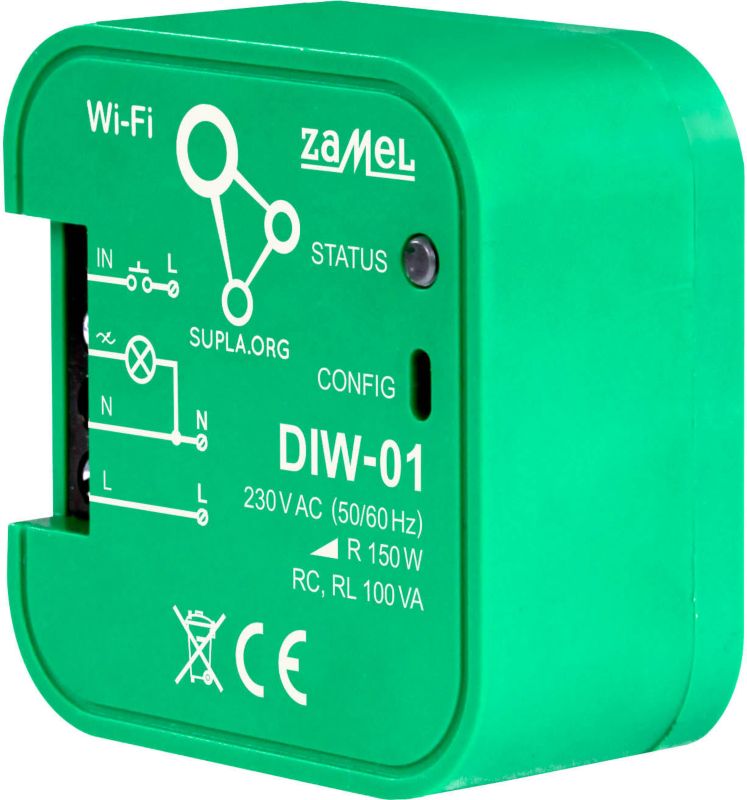 Ściemniacz oświetlenia Zamel WiFi DIW-01