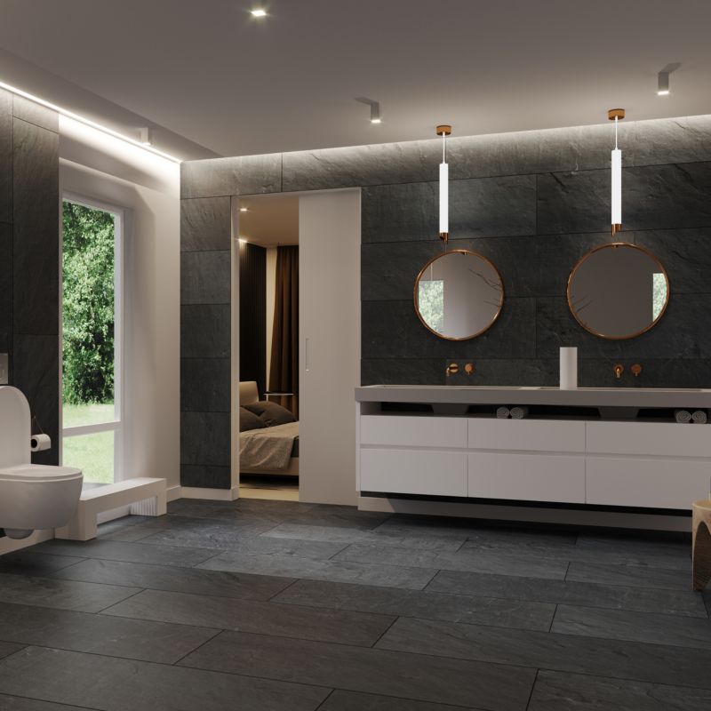 Ścienna płyta dekoracyjna Classen SPC 39,2 x 118 cm negrar off black 3,7 m2