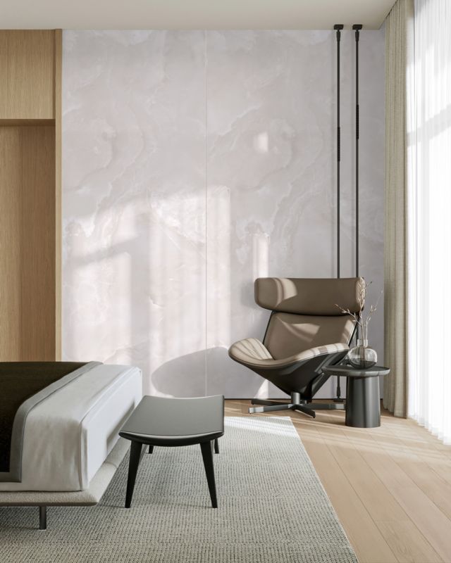 Ścienna płyta dekoracyjna SPC 123 x 265 cm milky opalite 3,25 m2