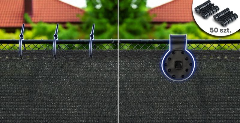 Siatka cieniująca Plonos 1,2x25m maskująca mata na płot ogrodzenie osłona szara 80% + UV 1 szt.