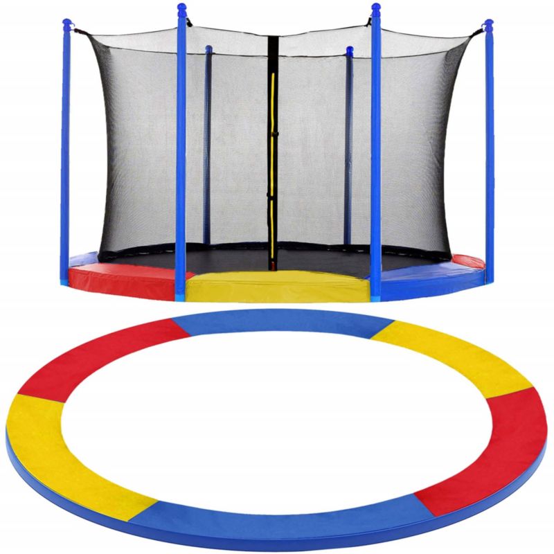 Siatka do trampoliny wewnętrzna z osłoną na sprężyny 305 cm 10 FT Springos na 6 słupków multikolor 1 kpl.