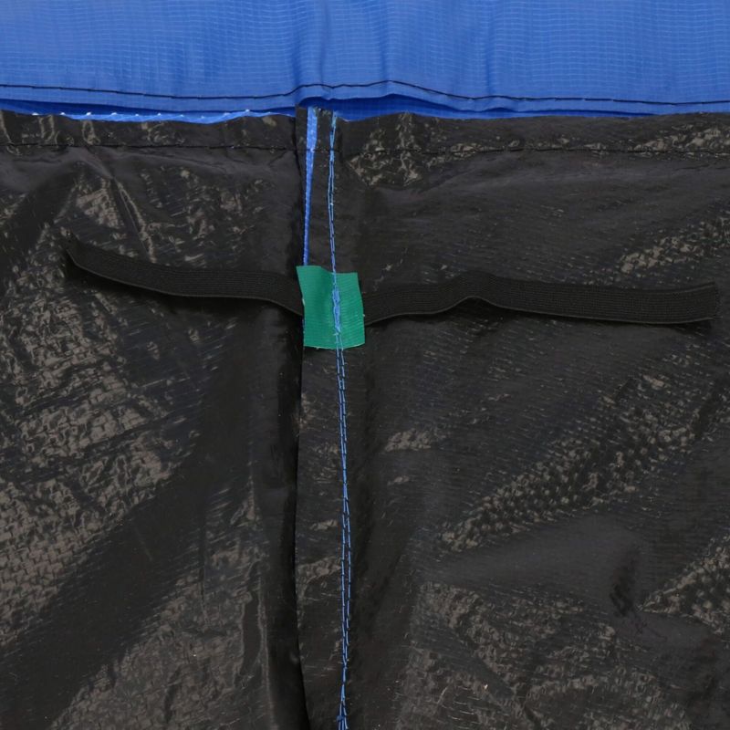 Siatka do trampoliny zewnetrzna z osłoną na sprężyny Springos 305 cm 10 FT 8 słupków niebieska 1 kpl.